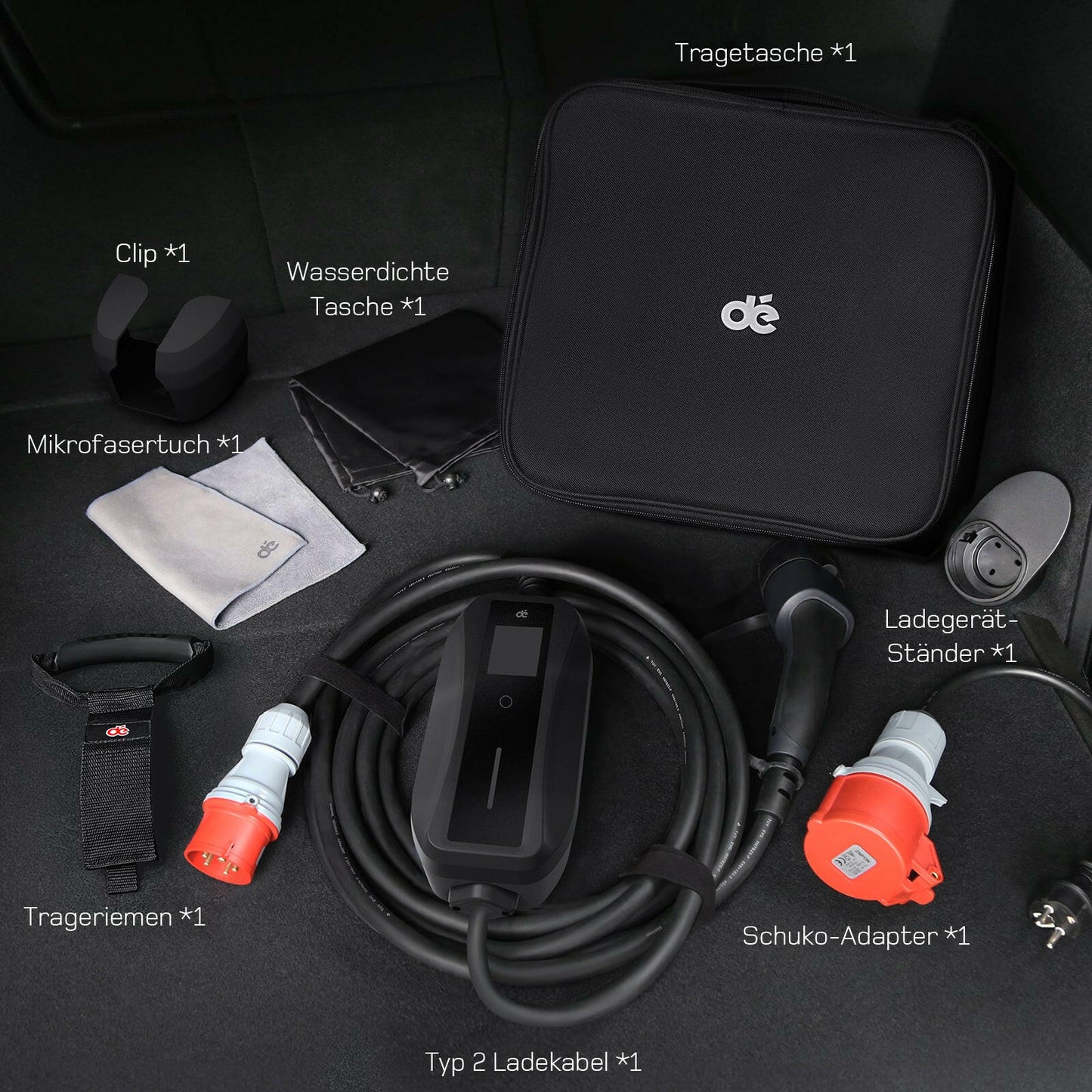 dé Ladekabel Typ 2 CEE 11kW T1 DE_dé