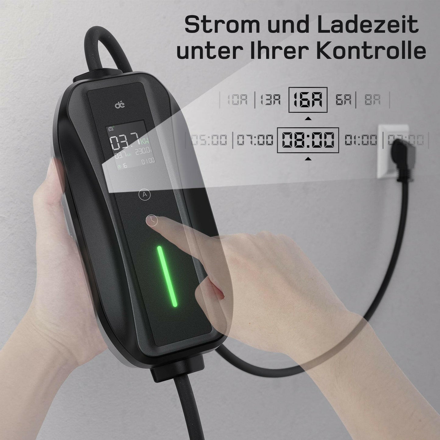 dé Ladekabel Typ 2 Schuko 3,68kW DE_dé