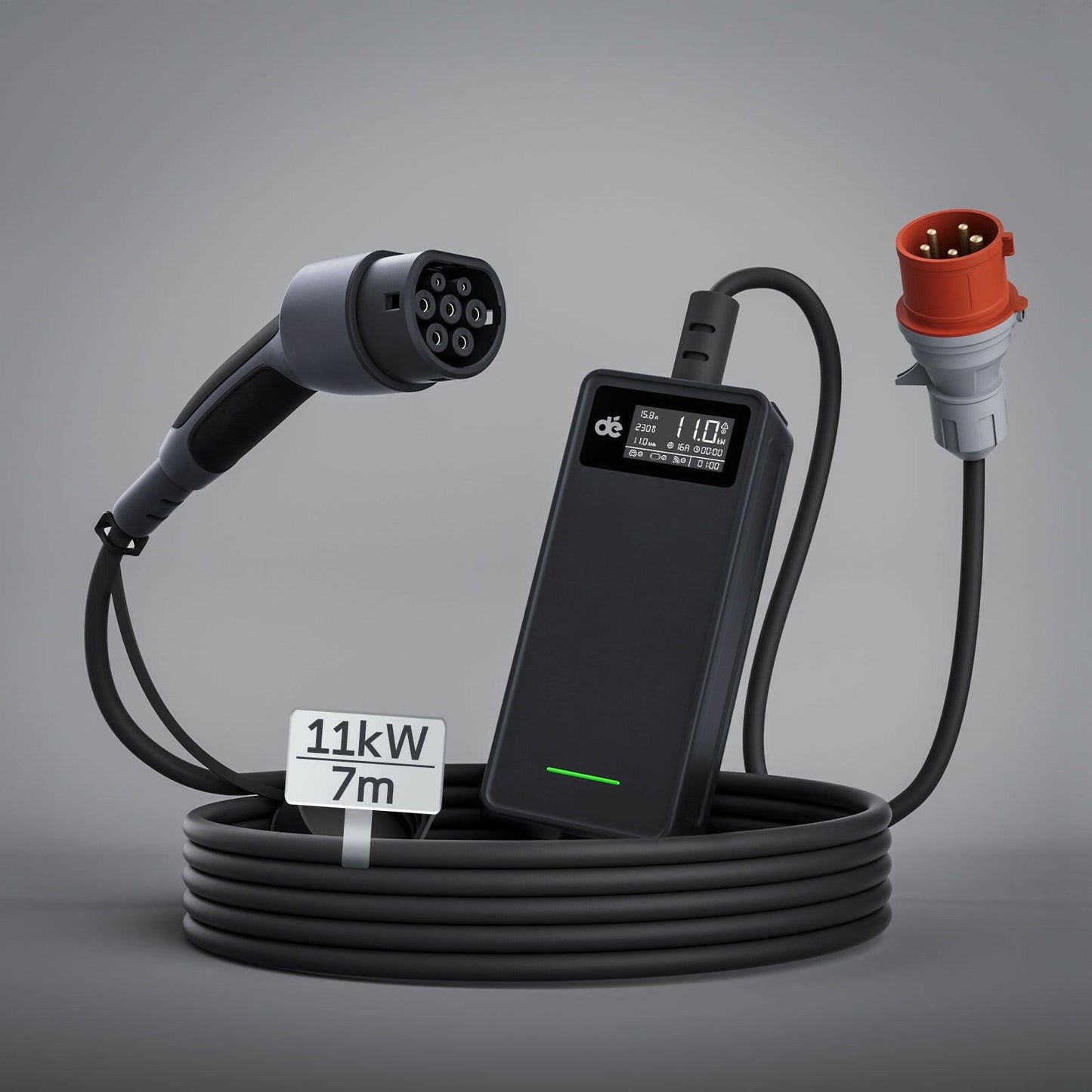 11kW mobile wallbox with 7m cable