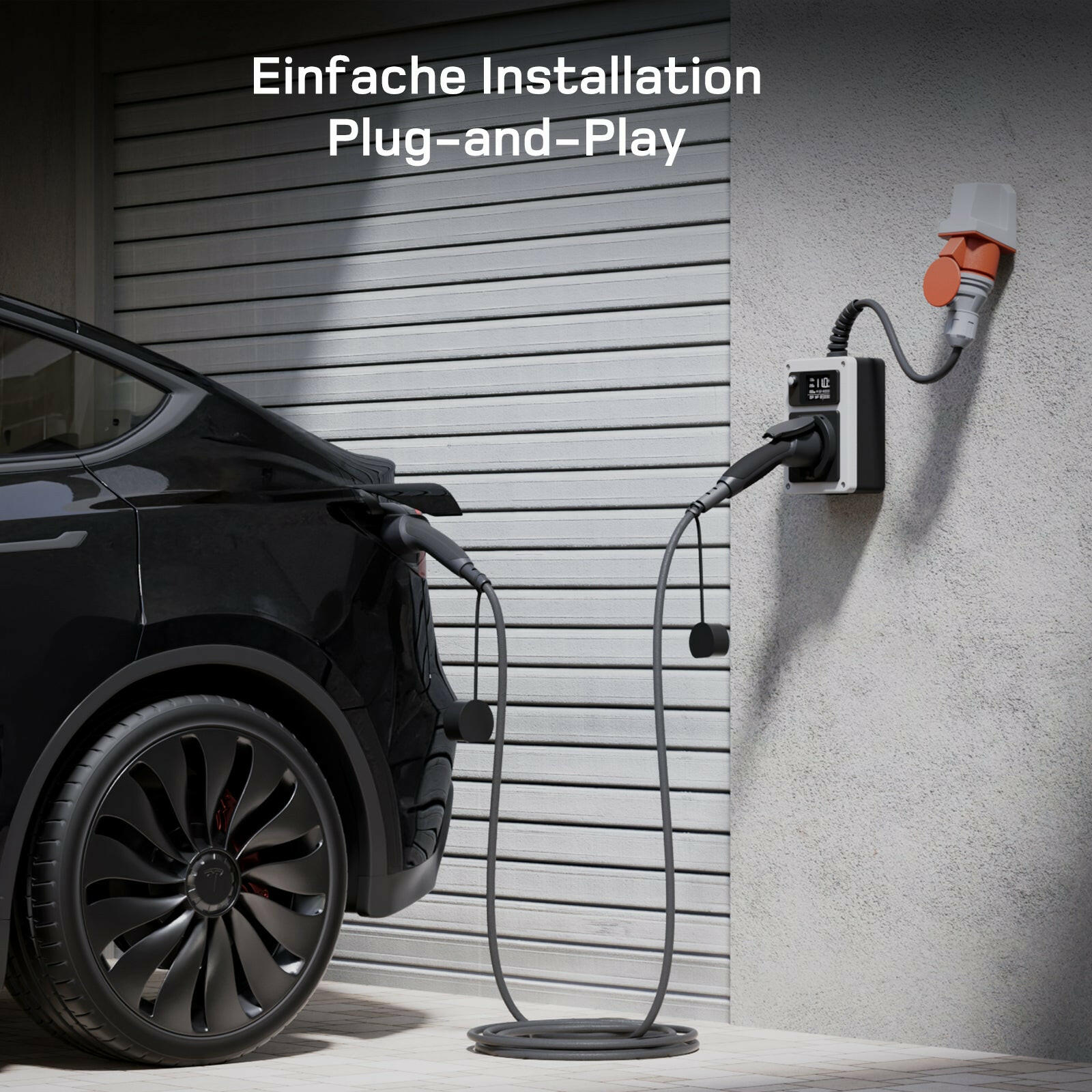 dé mobile Wallbox 11kW – Kabelanschluss im Detail