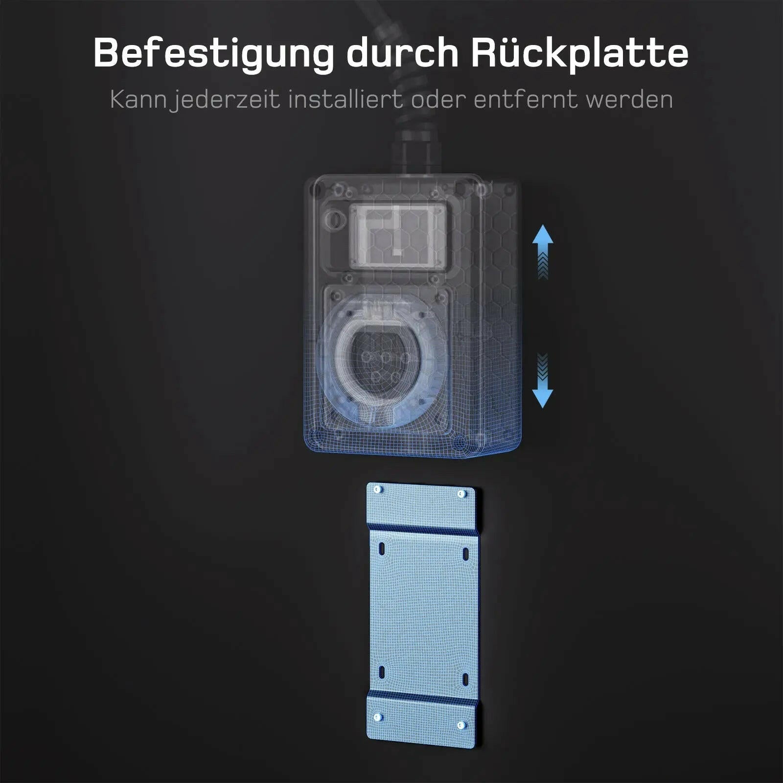 dé mobile Wallbox 11kW – Montage an der Wand