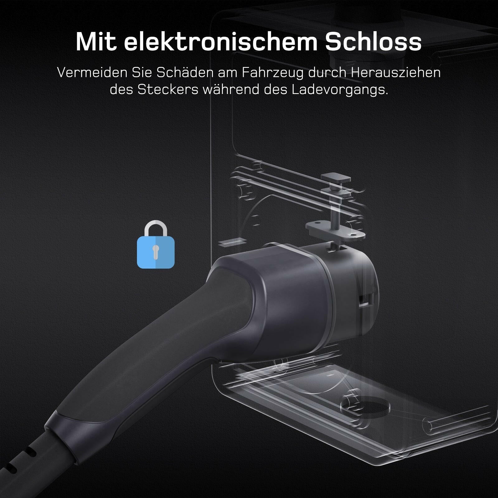 dé mobile Wallbox 11kW – Ladeleistungsanzeige