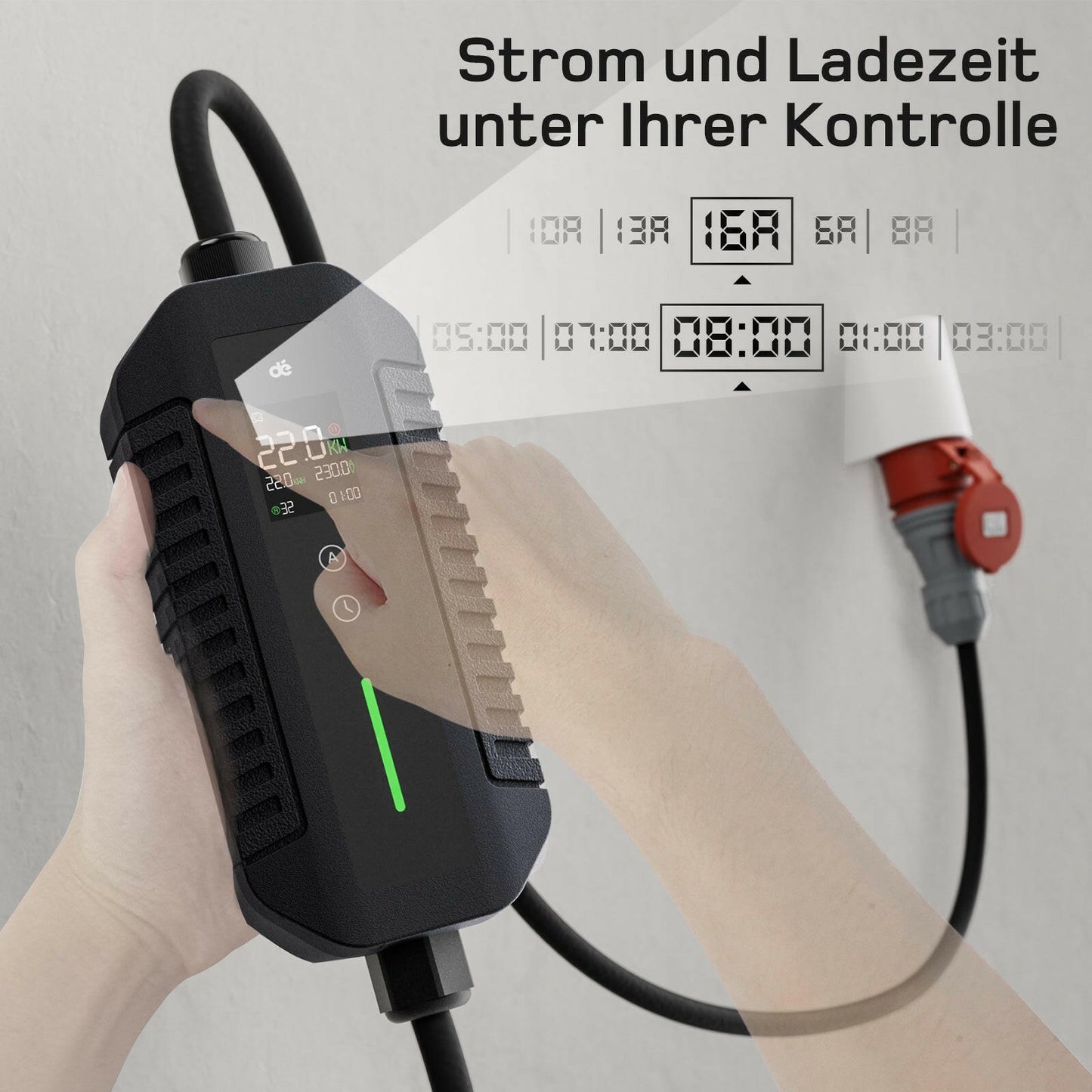 dé Typ 2 Ladekabel CEE 22kW T2 DE_dé