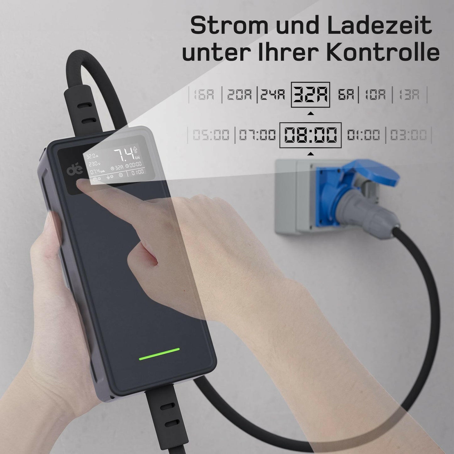 dé Typ 2 Ladekabel CEE 7kW DE_dé