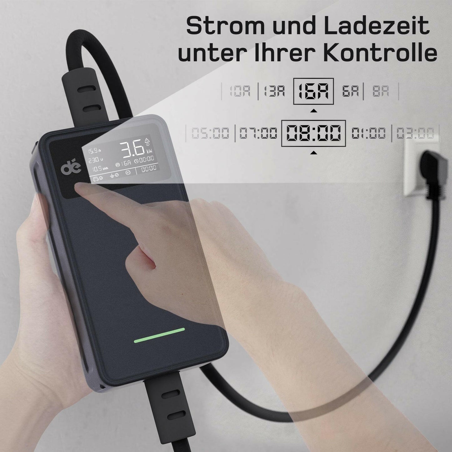 dé Typ 2 Ladekabel Schuko v1 DE_dé