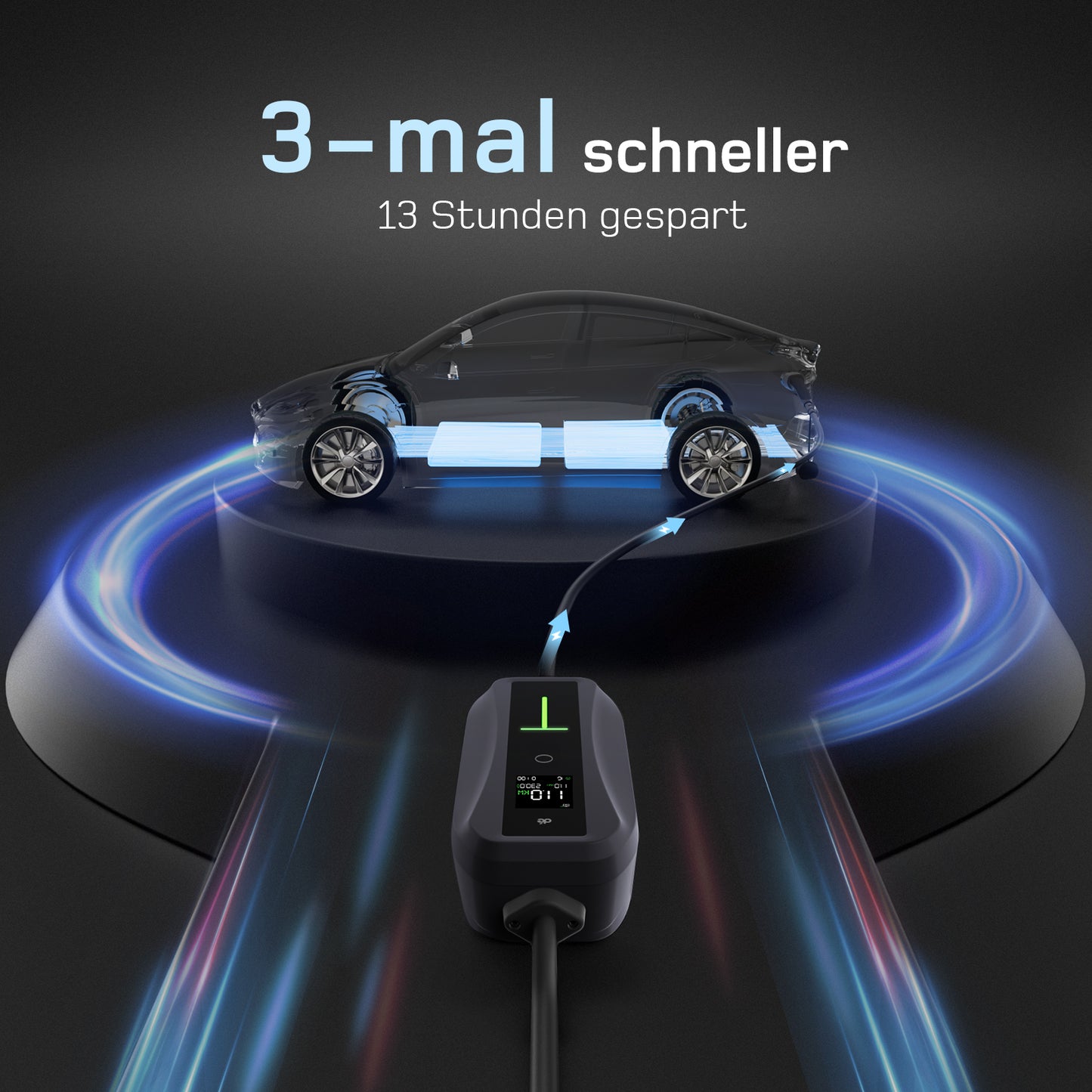 dé Ladekabel Typ 2 CEE 11kW T1