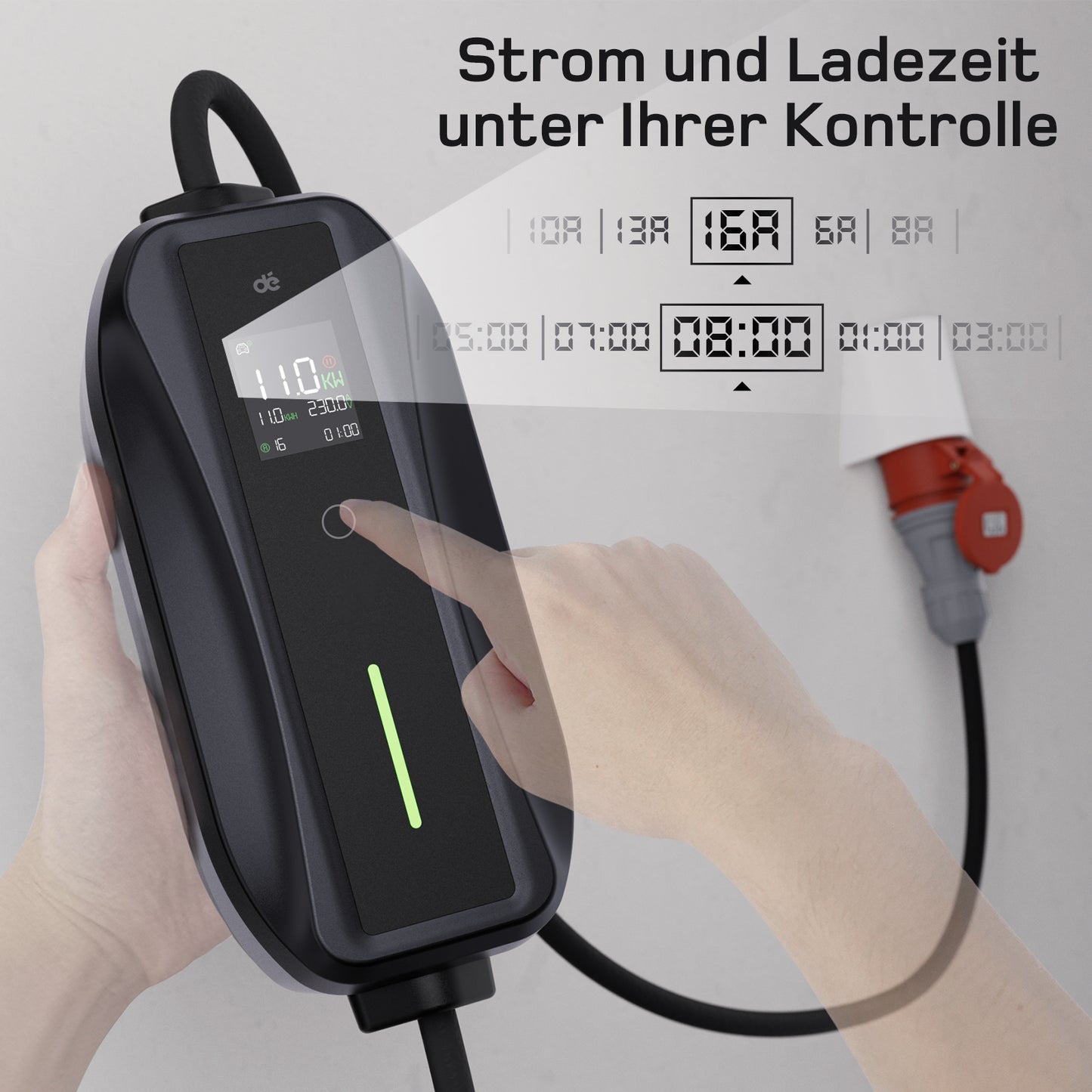 dé Ladekabel Typ 2 CEE 11kW T1