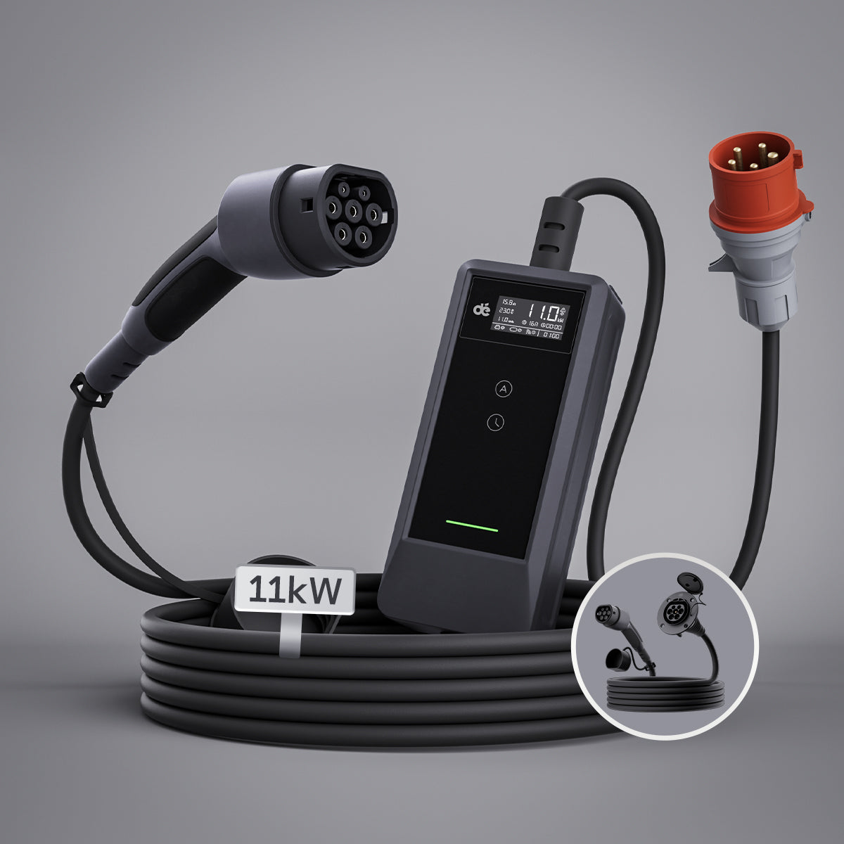 dé Mobile Ladestation 11kW v2 & Verlängerungskabel 11kW DE_dé
