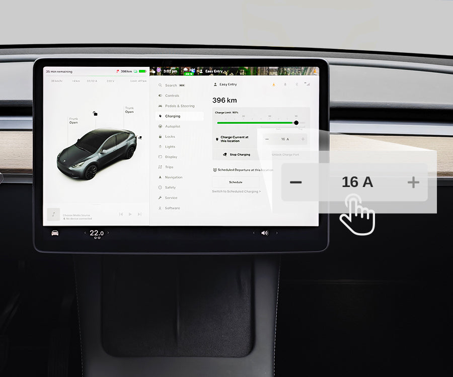 Dé Mobile Wallbox 11kW – direkt im Auto steuerbar