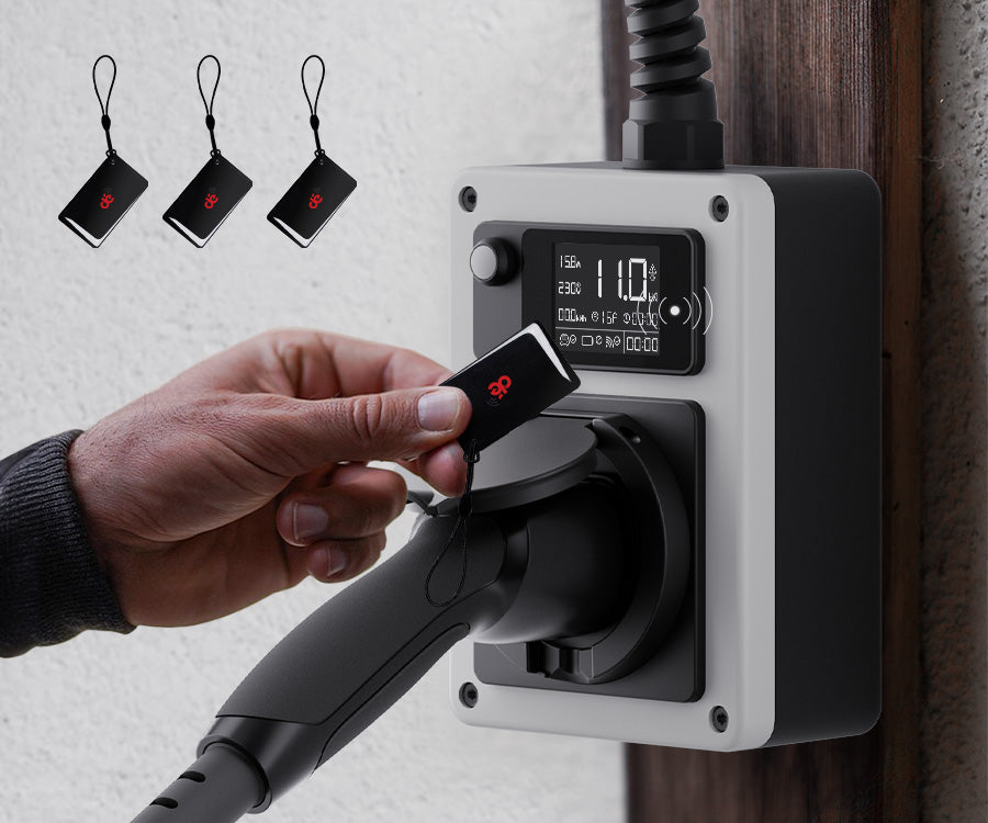 dé mobile wallbox 11kW mit 3 RFID-Karten