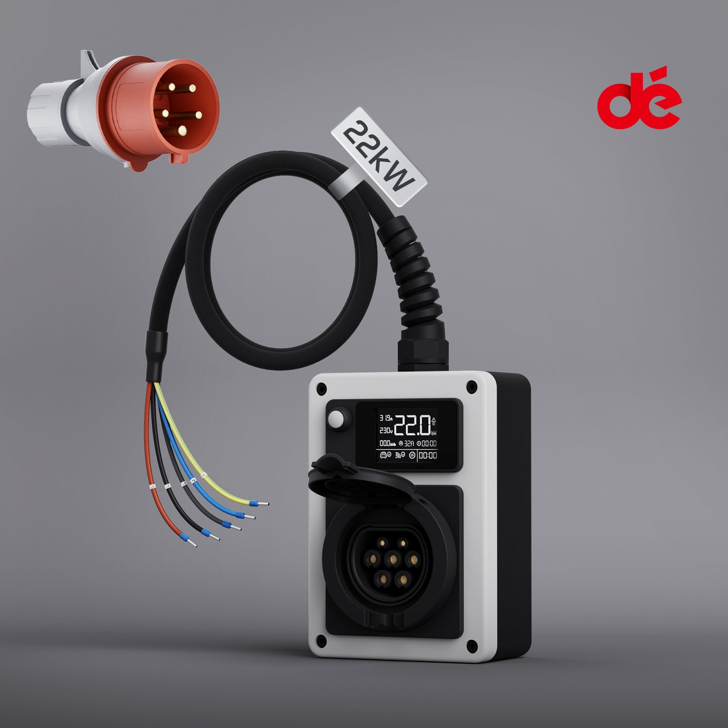 dé Mobile Wallbox 11kW Offenes Ende