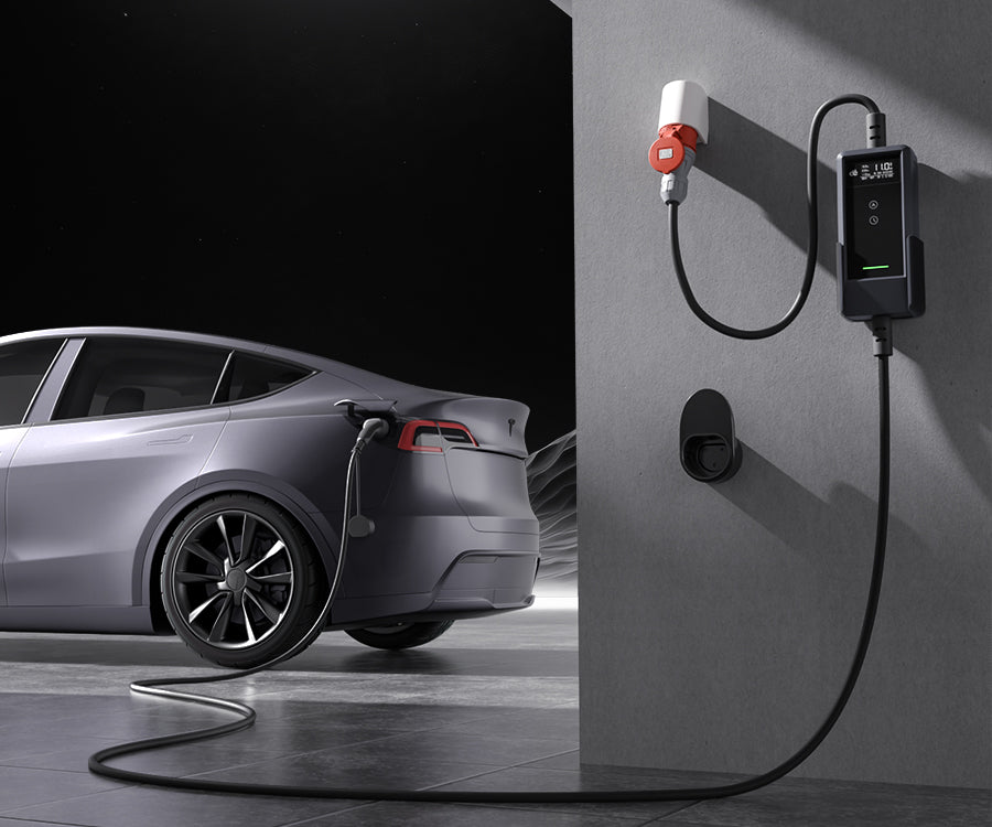 Flexibles Laden: dé Mobile Ladestation 11kW v2 + Elektroauto