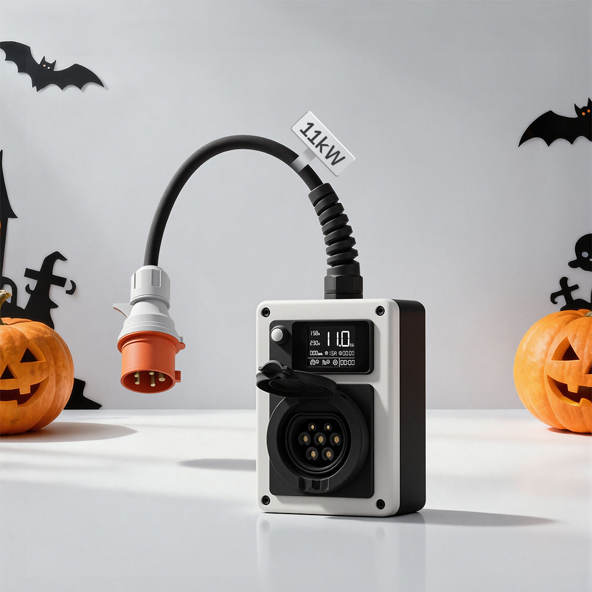 dé Mobile Wallbox 11kW mit App, Stromzähler & Typ 2 – flexibel & ohne Elektriker DE_dé