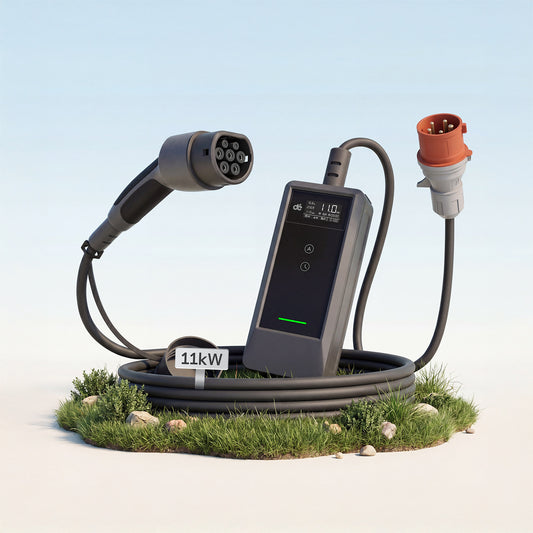 dé 11kW Mobile Ladestation v2 mit Typ-2/CEE-Ladekabel – Ihre Ladelösung für Zuhause & Reise