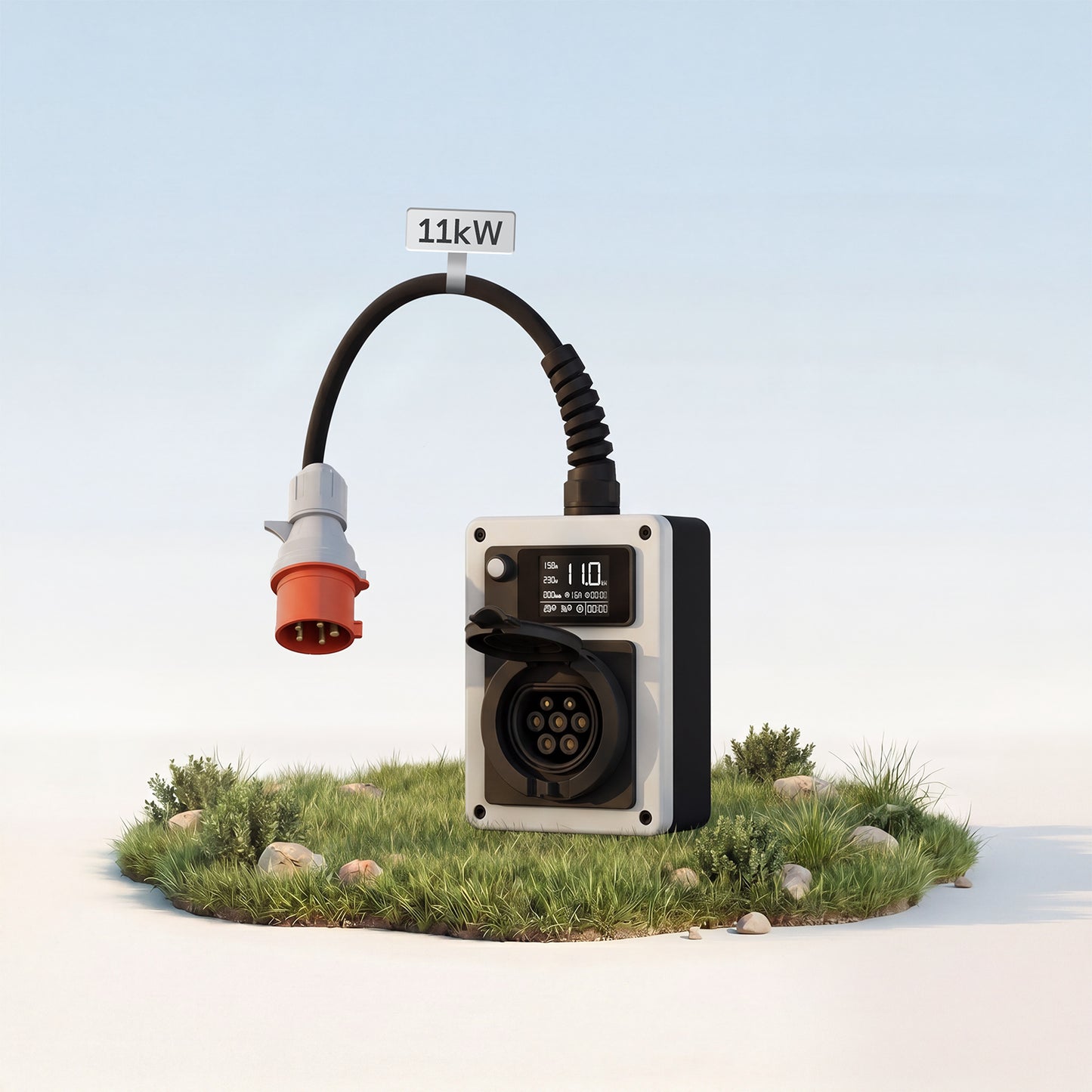 dé Mobile Wallbox 11kW mit App, Stromzähler & Typ 2 – flexibel & ohne Elektriker