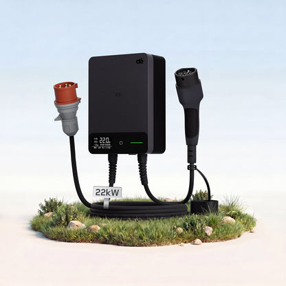dé Wallbox 22 kW – 6–32A 3-Phasen EV-Ladegerät mit App, RFID & Typ-2 Ladekabel