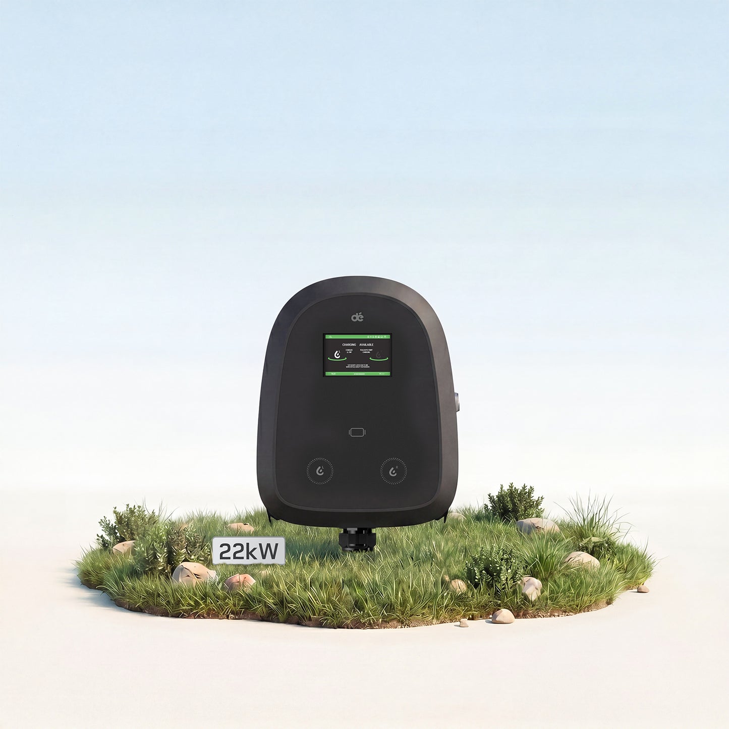 dé 2×22 kW Dual Wallbox mit APP & RFID-Steuerung