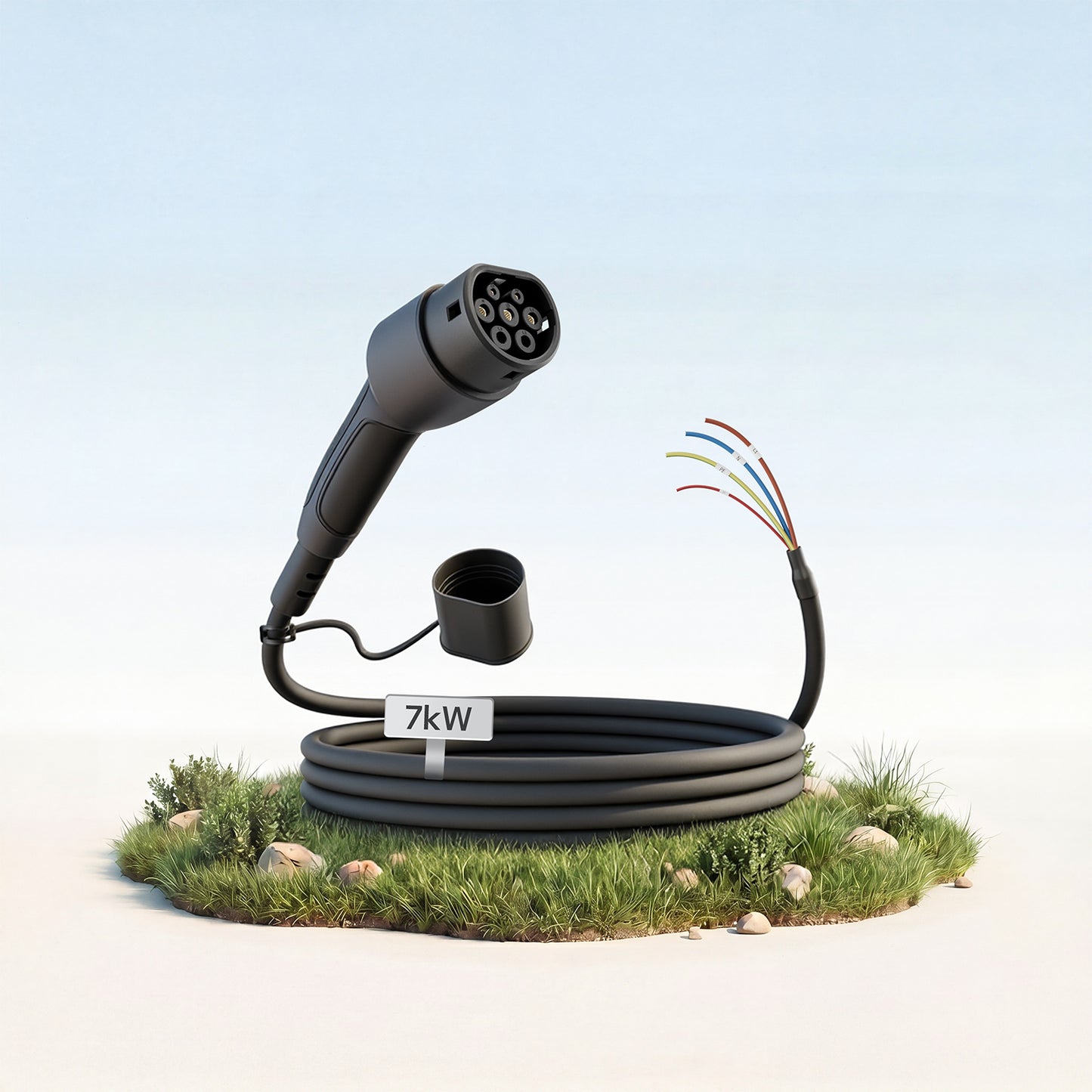 Typ 2 Ladekabel Offenes Ende 7kW