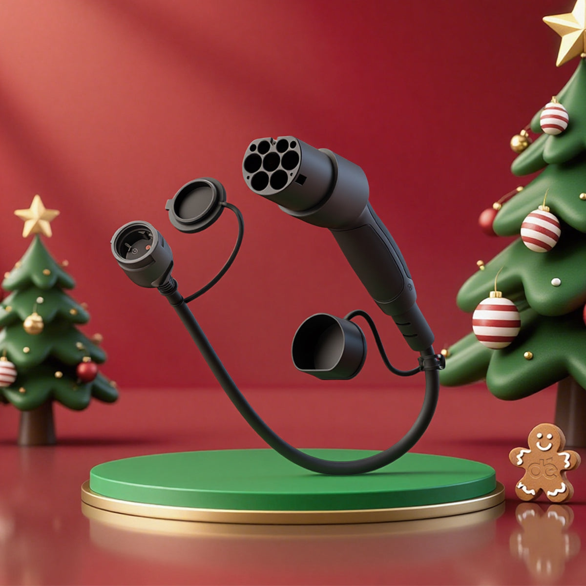 Adapter Typ 2 auf Schuko - Elektroauto Ladestecker DE_dé