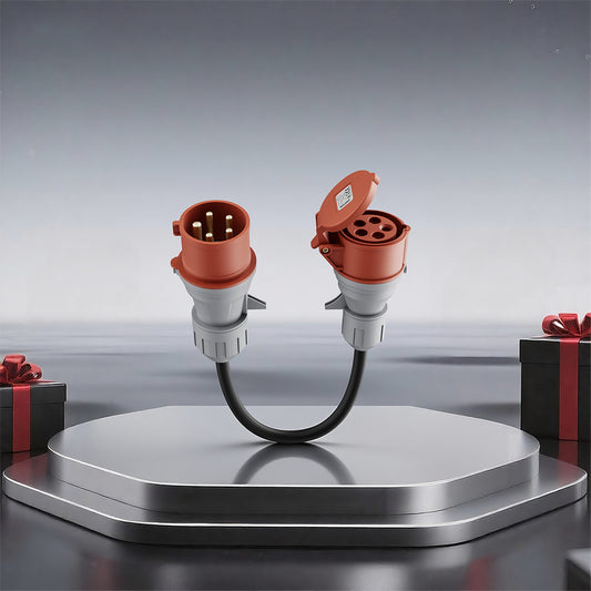 CEE 32A Stecker auf 16A Steckdose Adapter DE_dé