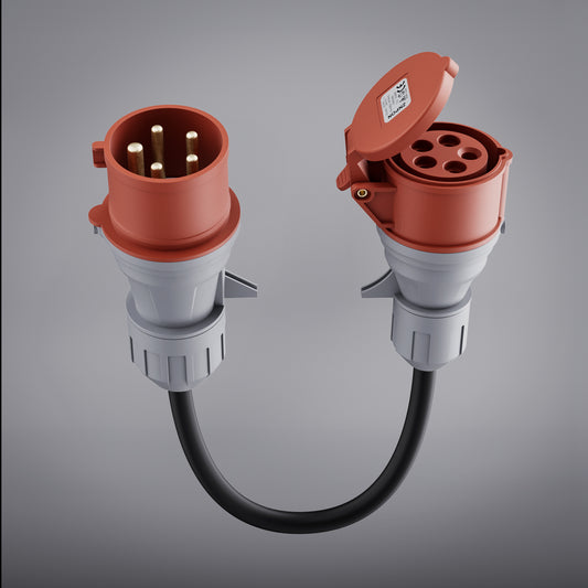 CEE 32A Stecker auf 16A Steckdose Adapter