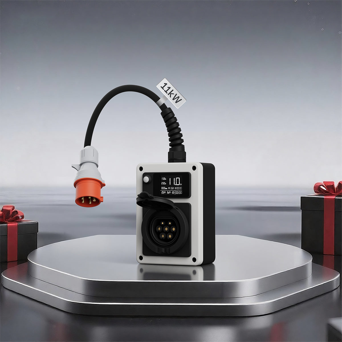 dé Mobile Wallbox 11kW mit App, Stromzähler & Typ 2 – flexibel & ohne Elektriker DE_dé