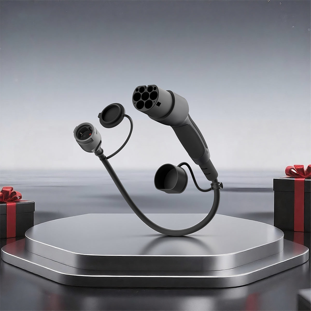 Adapter Typ 2 auf Schuko - Elektroauto Ladestecker DE_dé