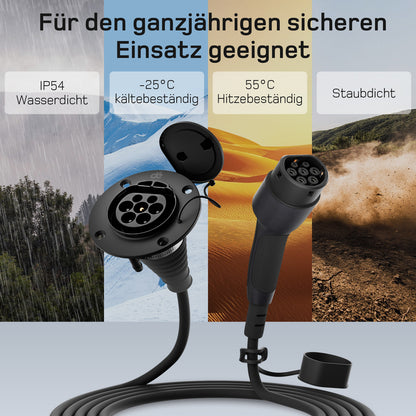 Typ 2 Verlängerungskabel 22kW