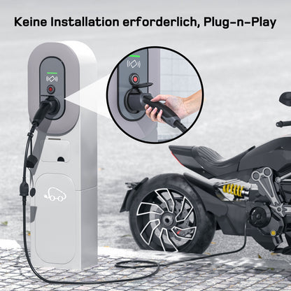 Adapter Typ 2 auf Schuko - Elektroauto Ladestecker DE_dé
