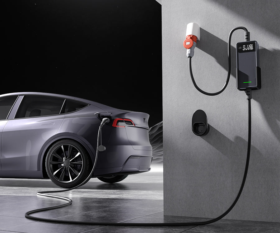 De Mobile Ladestation 11kW v1 lädt Elektroautos auf