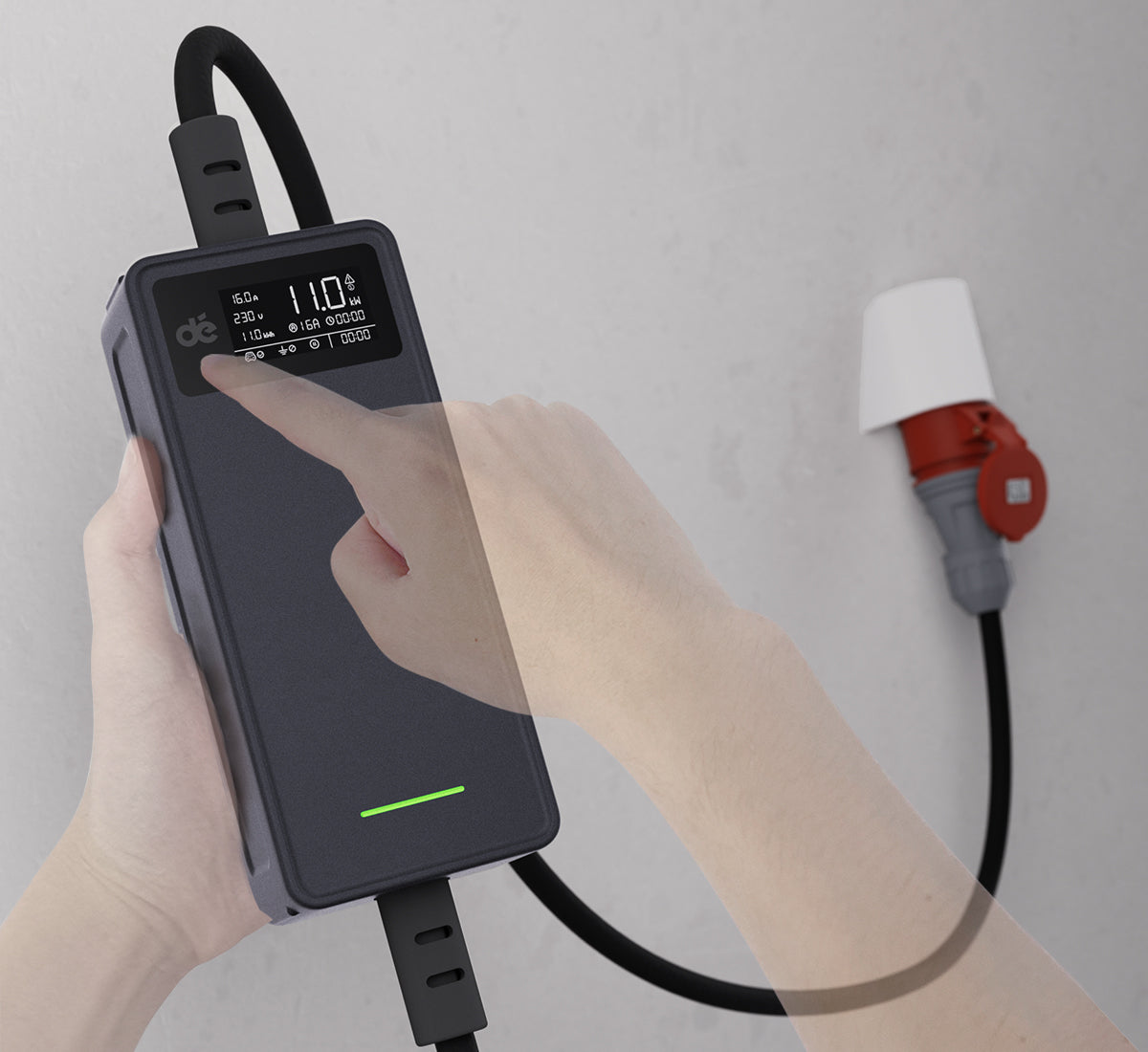 dé Mobile Ladestation 11kW v1 Laden auf Knopfdruck