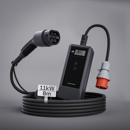 dé Mobile ladestation 11kw v2 8m kabel mit kurzem 