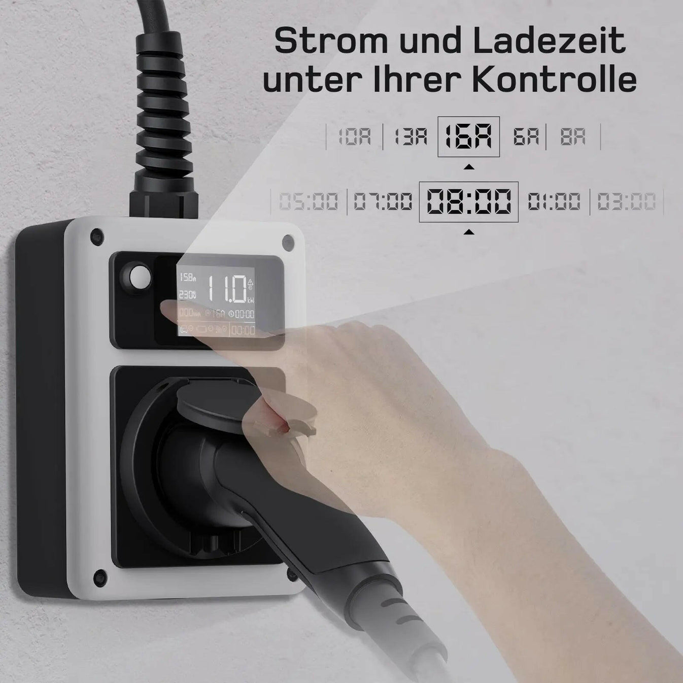 Stilvolle Mobile Wallbox 11kw Mit Stromzahler Bild