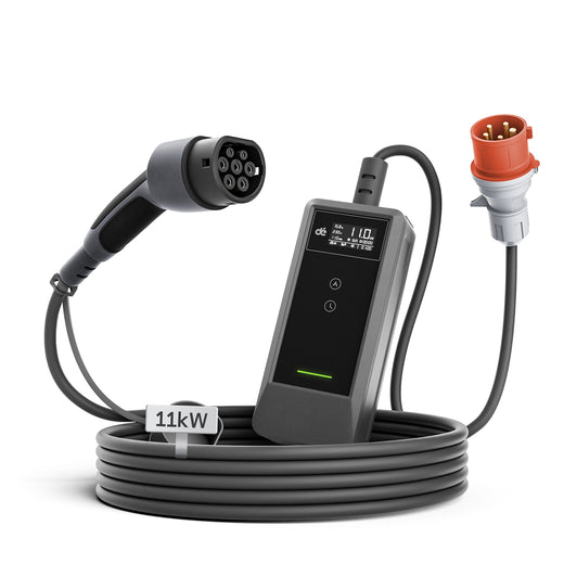 dé 11kW Mobile Ladestation mit Typ-2/CEE-Ladekabel – Ihre Ladelösung für Zuhause & Reise