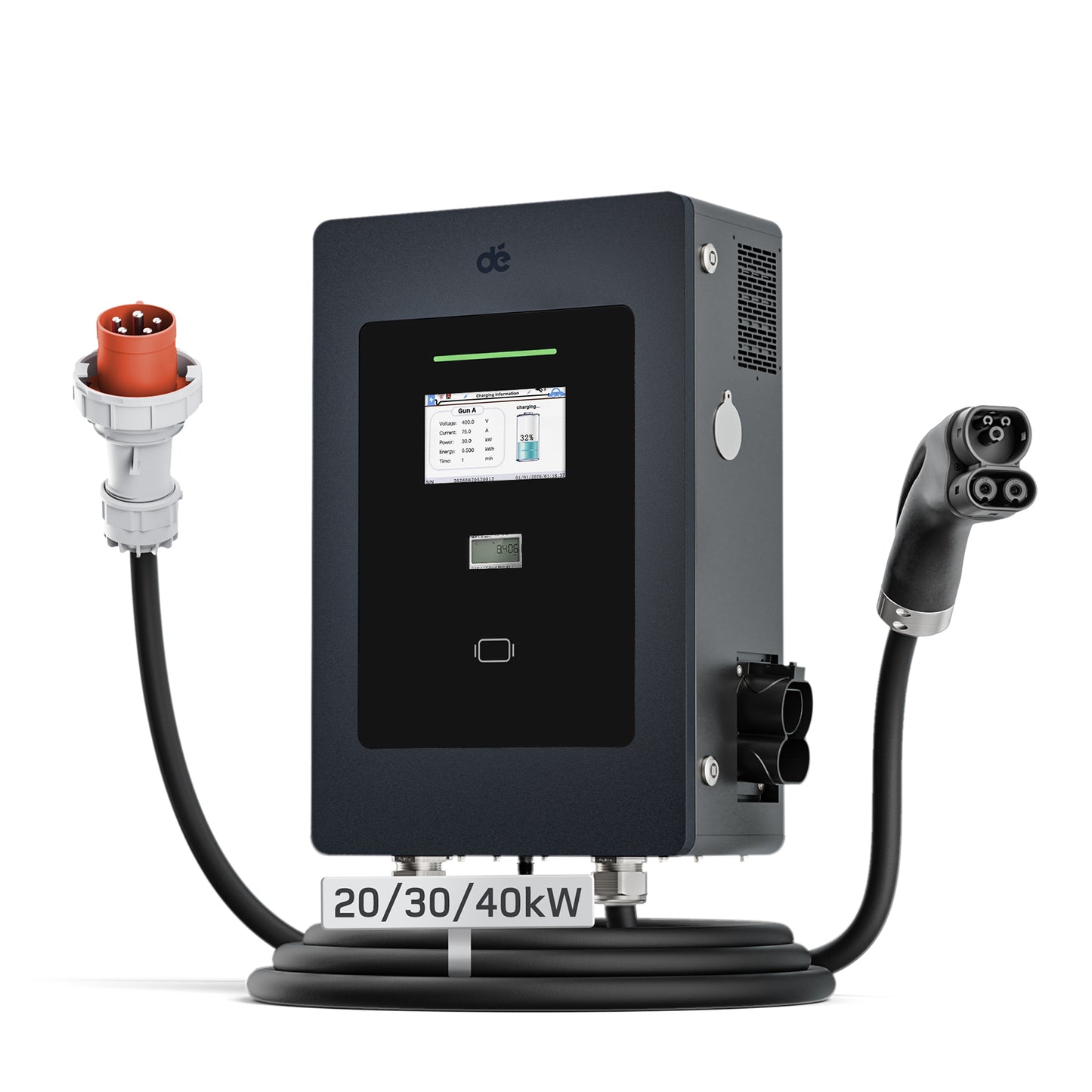 dé 30/40kW DC Wallbox – Flexible Ladelösung für gewerbliche Anwendungen mit OCPP und CCS