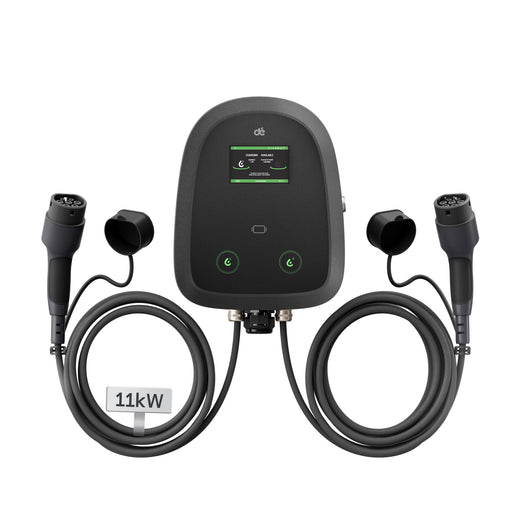 dé 2×11 kW Dual Wallbox mit APP & RFID-Steuerung