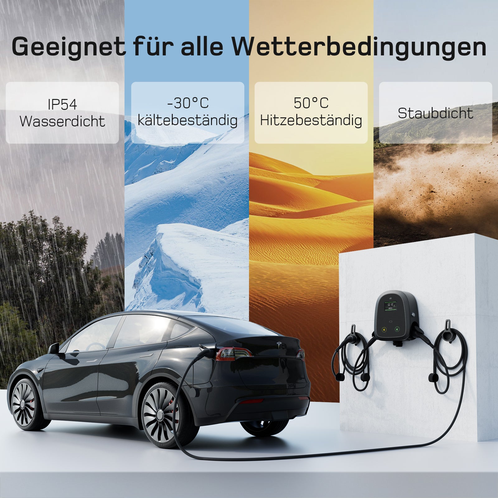 dé 2×22 kW Dual Wallbox mit APP & OCPP/RFID-Steuerung depow.de