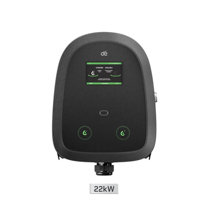 dé 2×22 kW Dual Wallbox mit APP & RFID-Steuerung