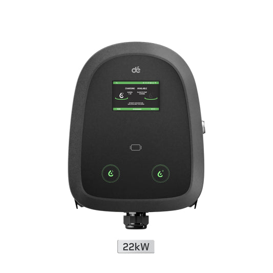 dé 2×22 kW Dual Wallbox mit APP & RFID-Steuerung