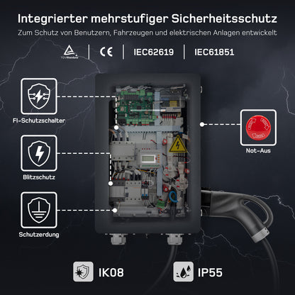 dé 30/40kW DC Wallbox für Zuhause – Schnellladen mit CCS und OCPP DE_dé