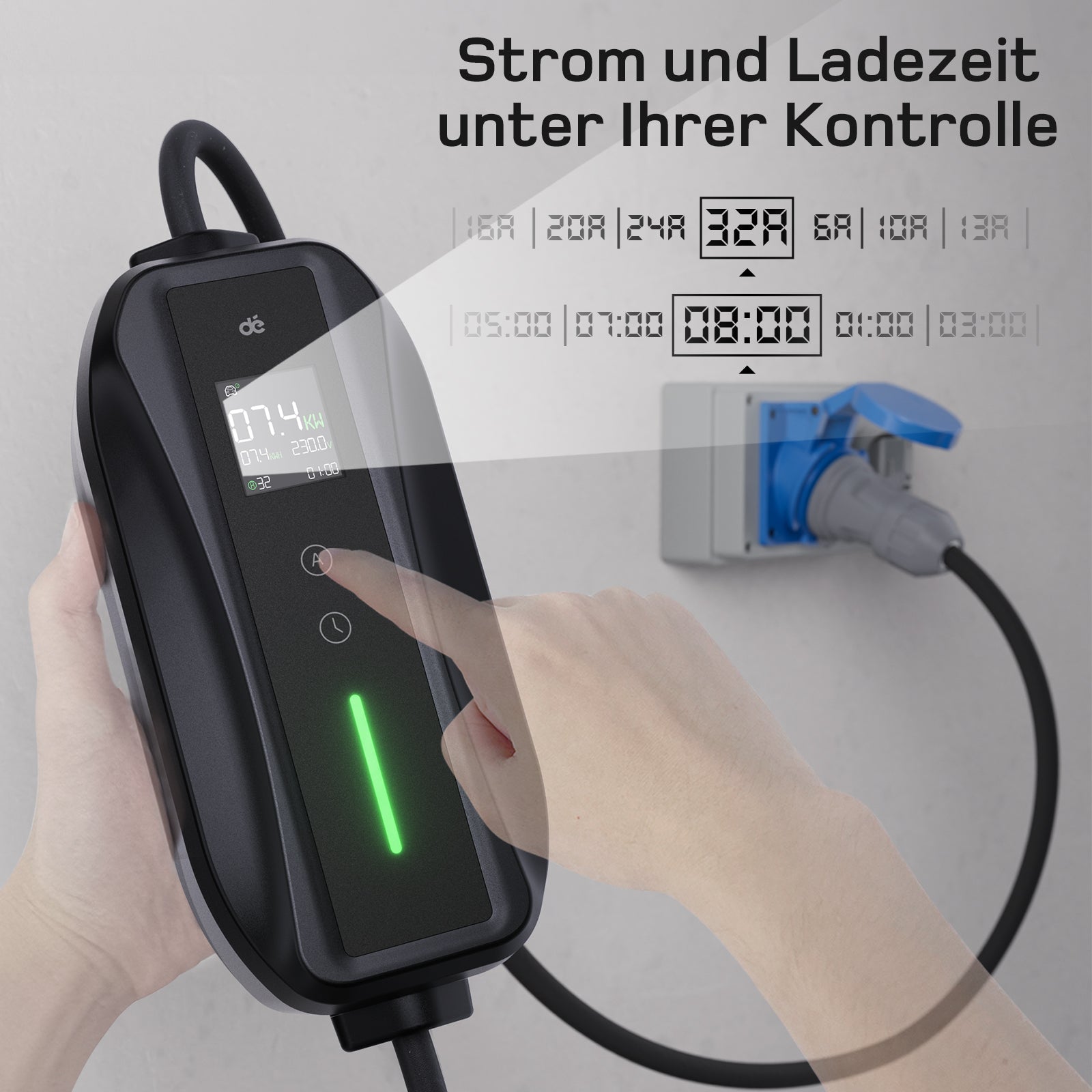 dé Ladekabel Typ 2 CEE 7,4kW T1 DE_dé