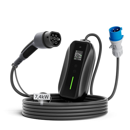 dé Ladekabel Typ 2 CEE 7,4kW T1