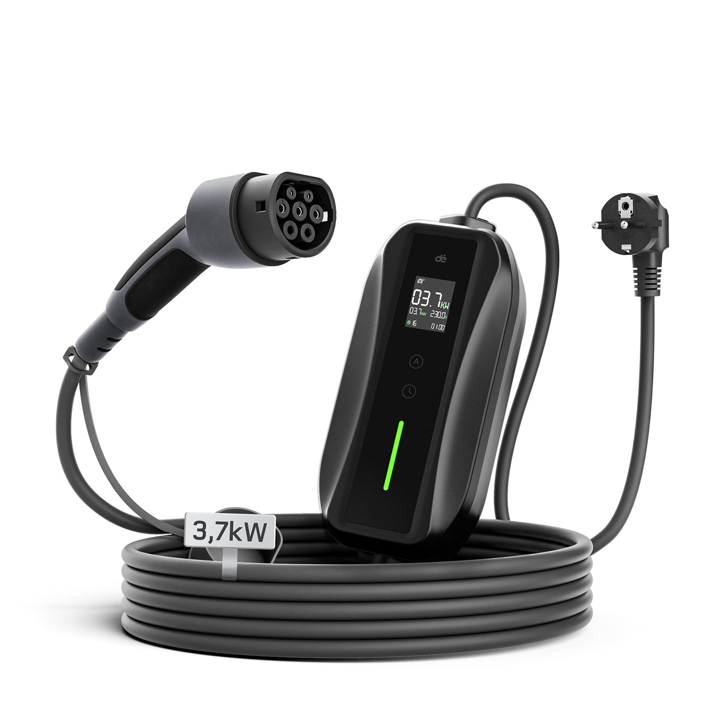 dé Ladekabel Typ 2 Schuko 3,7kW