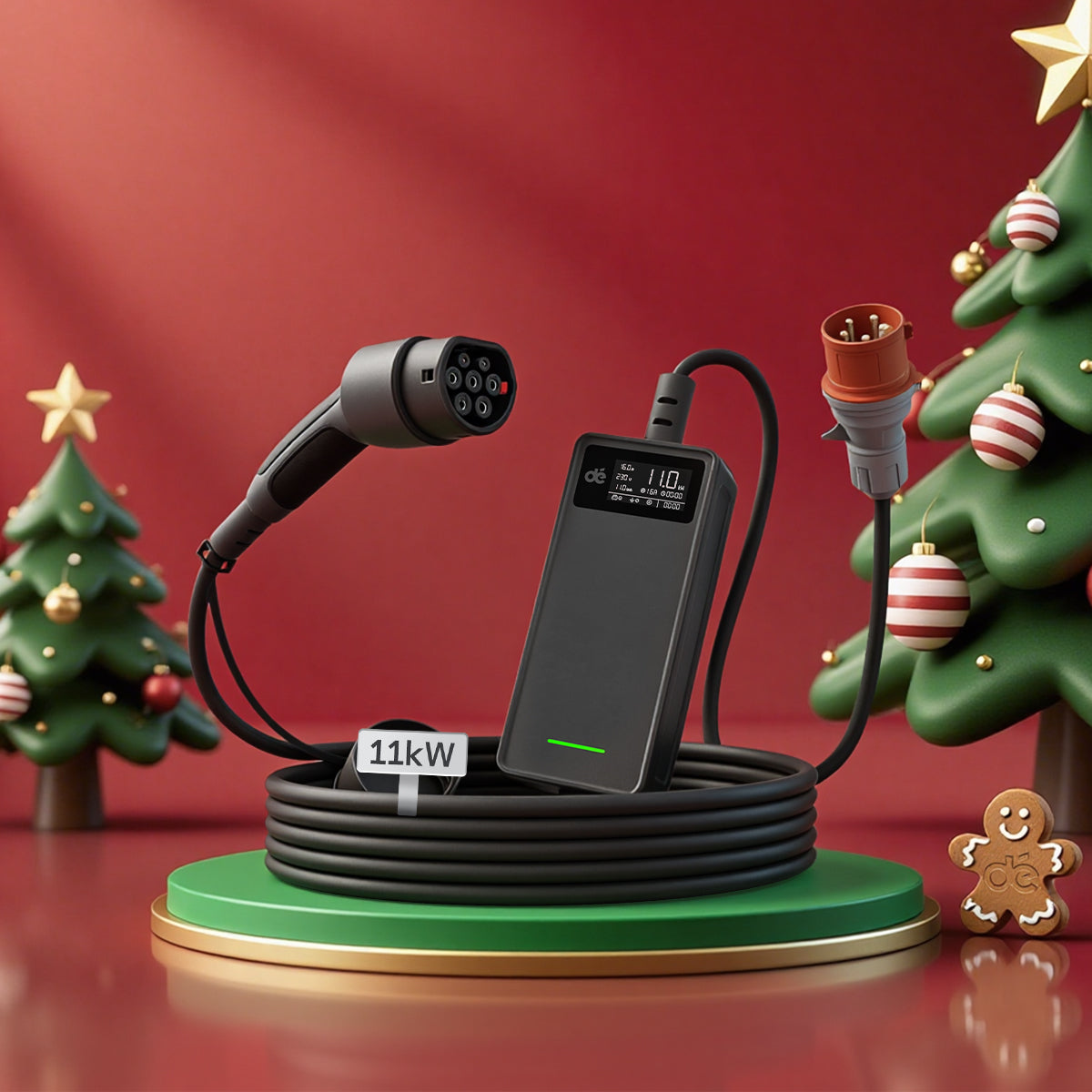 dé Mobile Ladestation 11kW v1 | Mobile Wallbox Typ 2 & CEE DE_dé