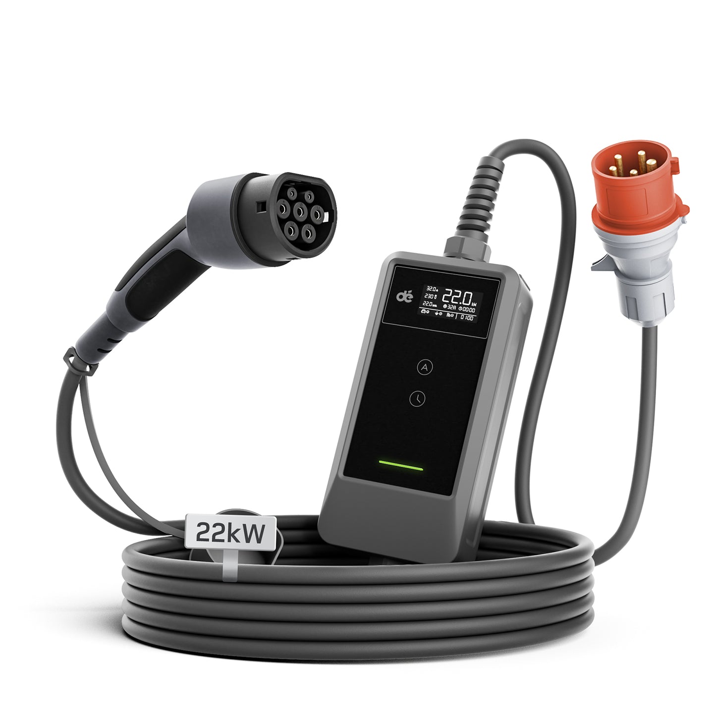 dé Typ 2 Ladekabel CEE 22kW mit APP
