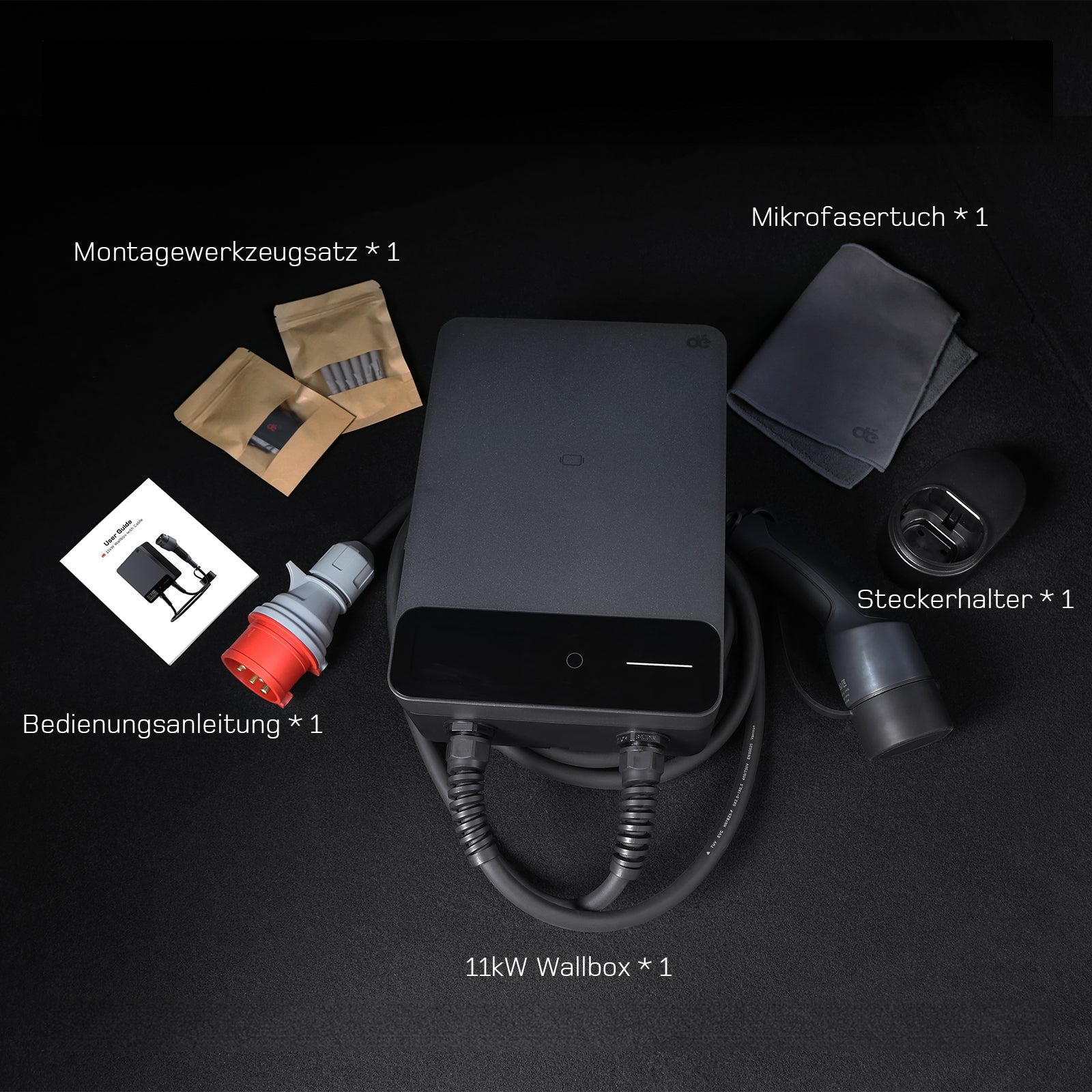 dé Wallbox 11 kW Typ 2 mit App & RFID DE_dé