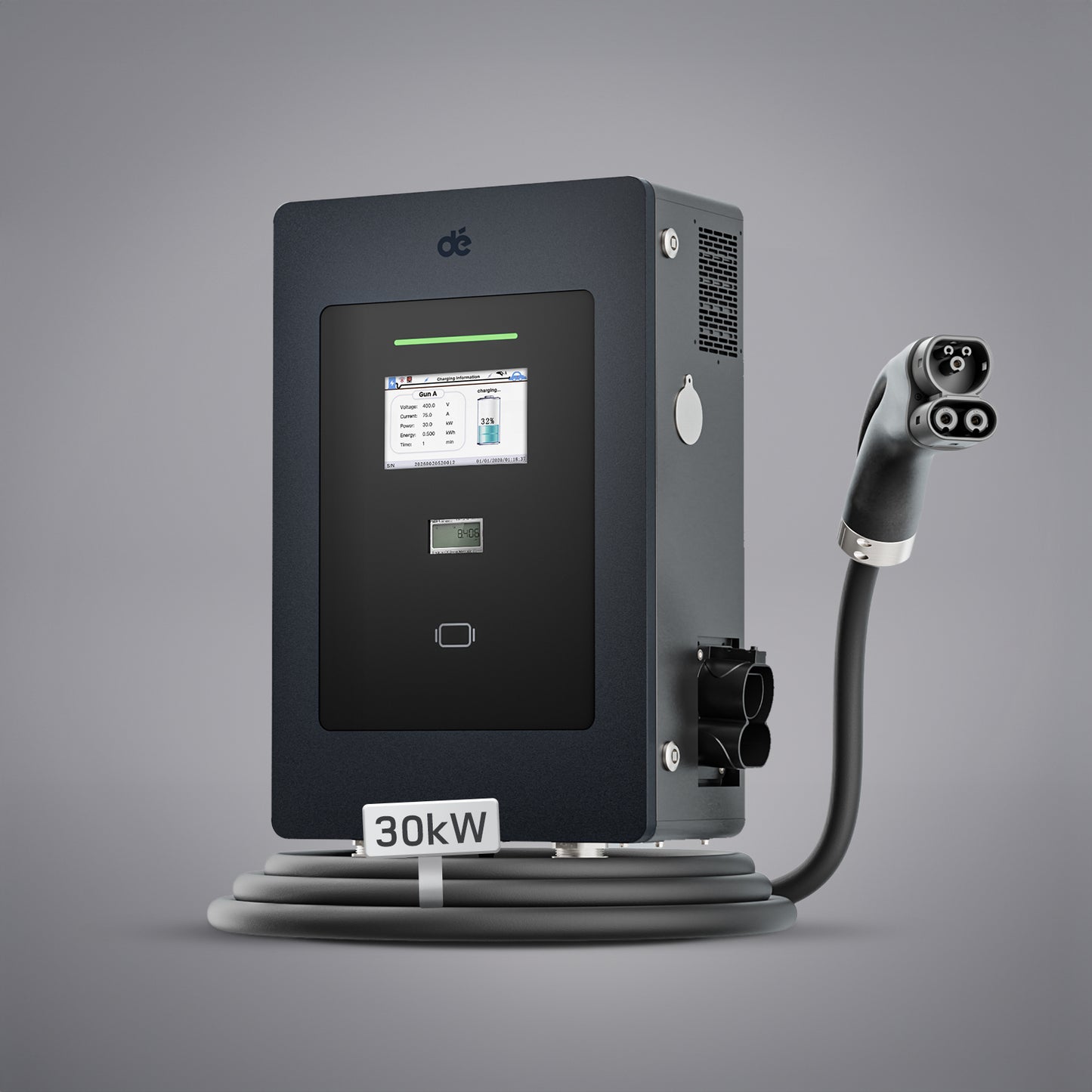 dé 30/40kW DC Wallbox für Zuhause – Schnellladen mit CCS und OCPP DE_dé