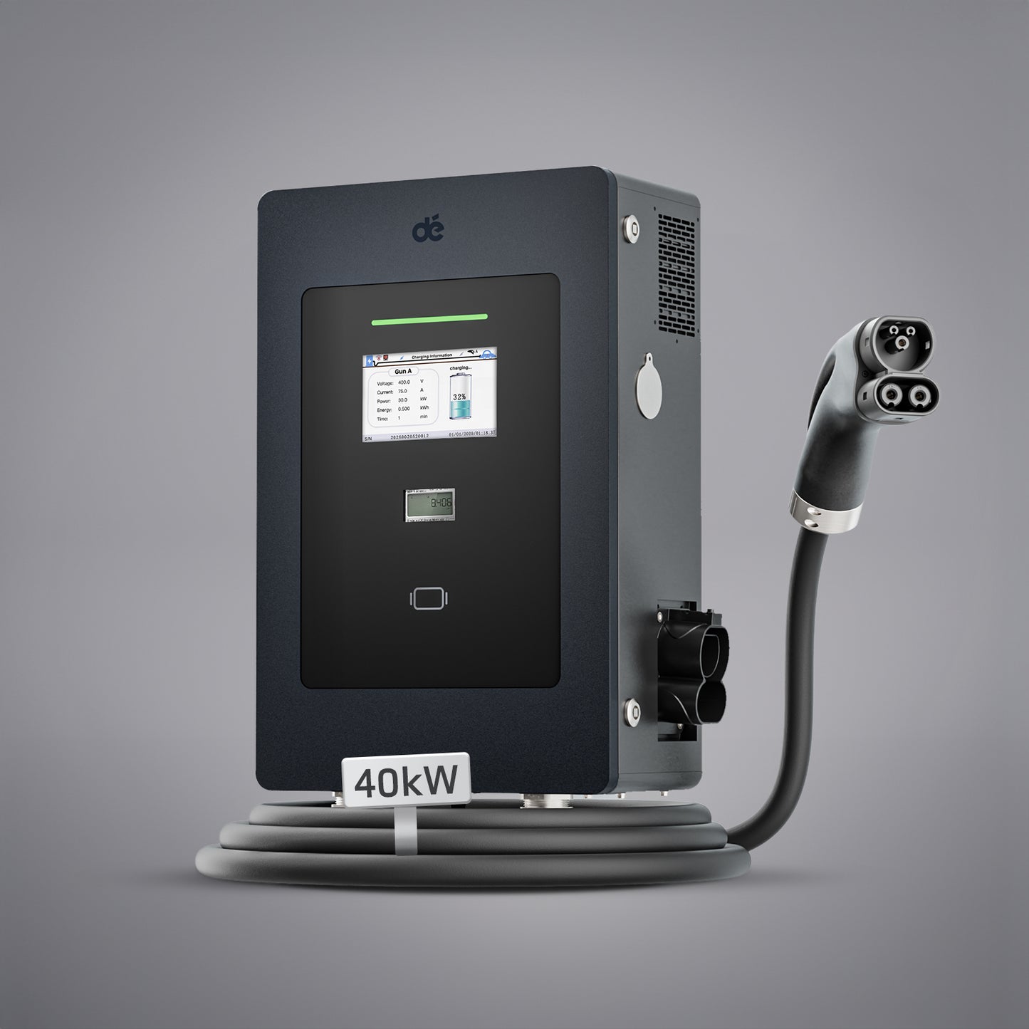 dé 30/40kW DC Wallbox für Zuhause – Schnellladen mit CCS und OCPP DE_dé