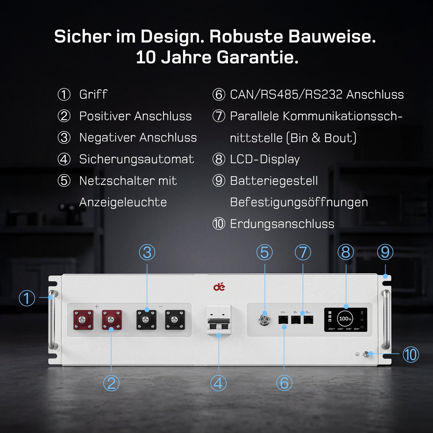 dé 5120Wh LiFePO4 Battery