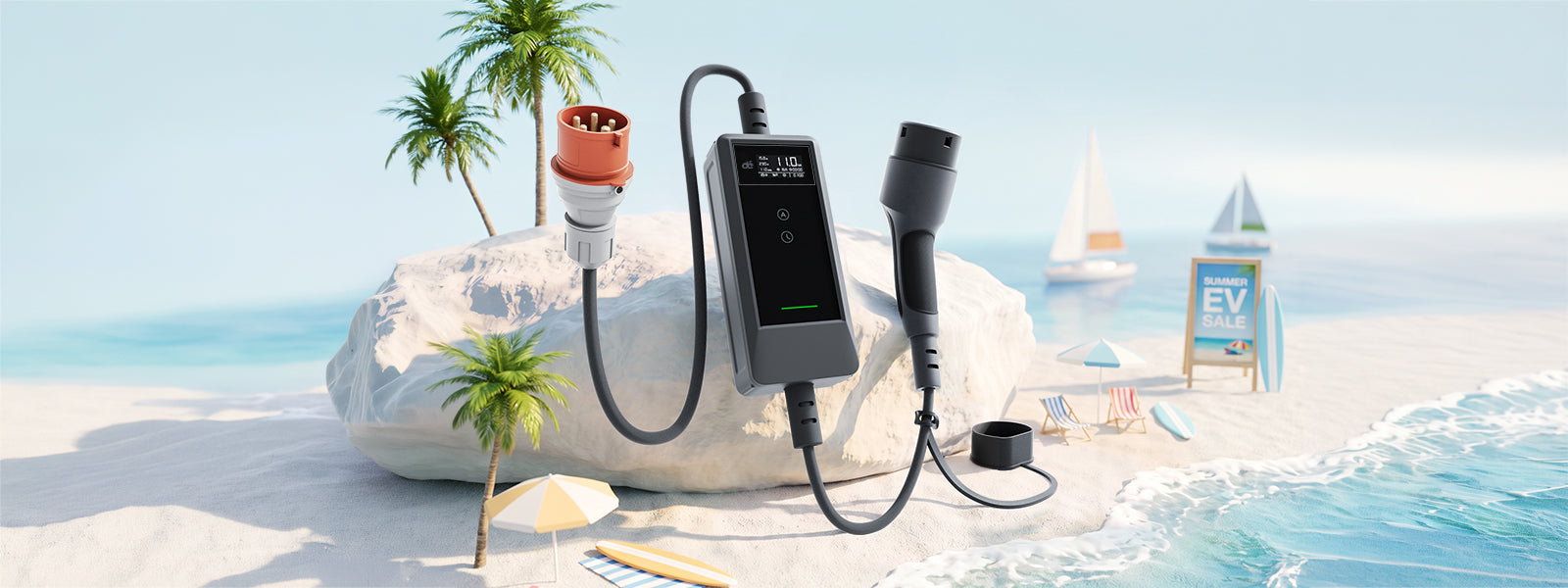 Sommer Black Friday Sonderaktion von Mobile Ladestation